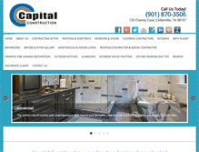 Tablet Screenshot of capitalconstructionmemphis.com